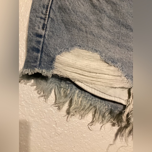 We The Free Distressed Jean Shorts by Free People - Picture 4 of 11